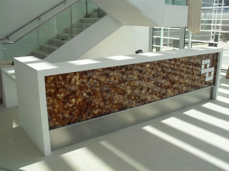 Bespoke Modern reception desk in the UK